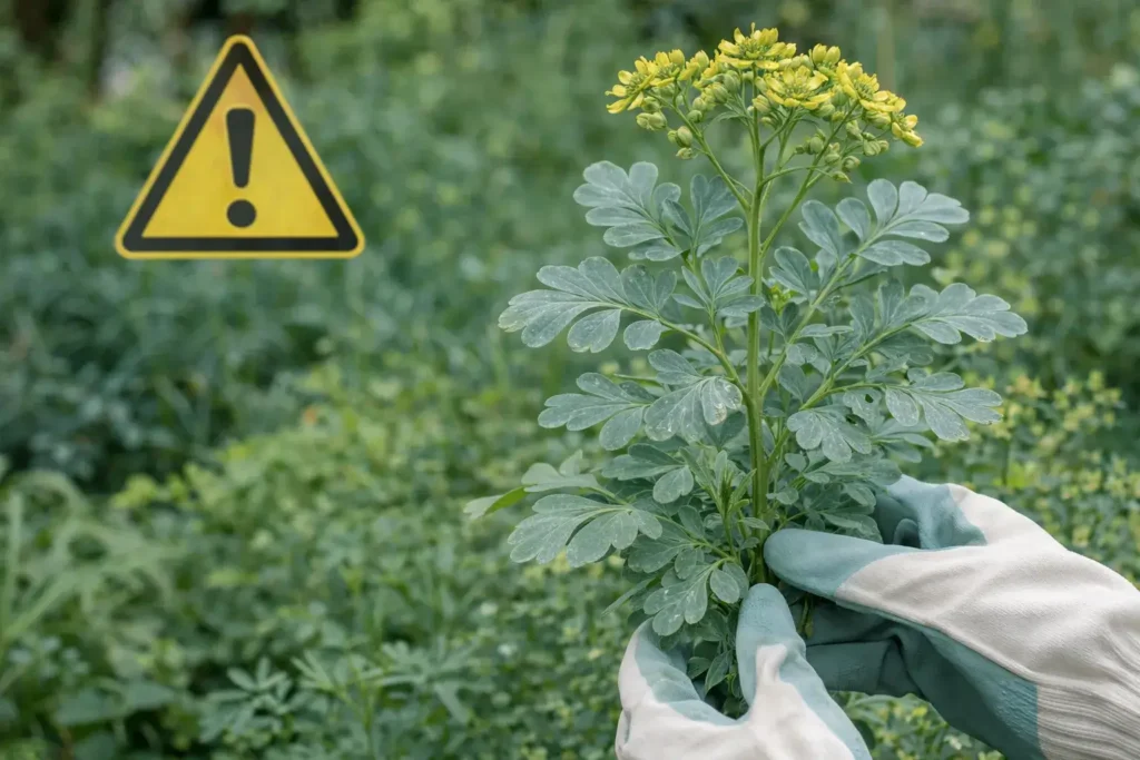 ruda-plant-safety-warning-skin-irritation