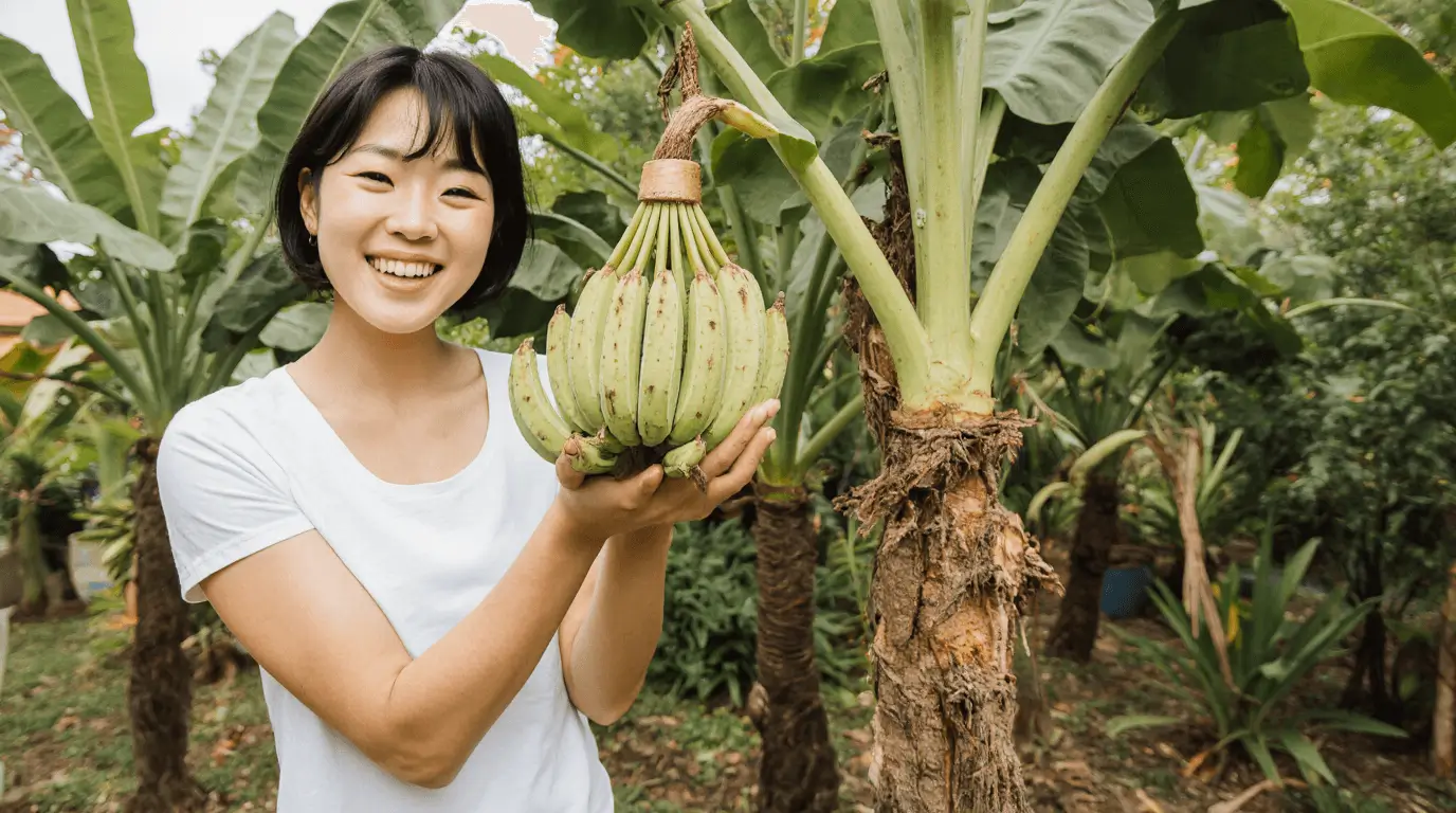 do dwarf banana trees produce fruit?
