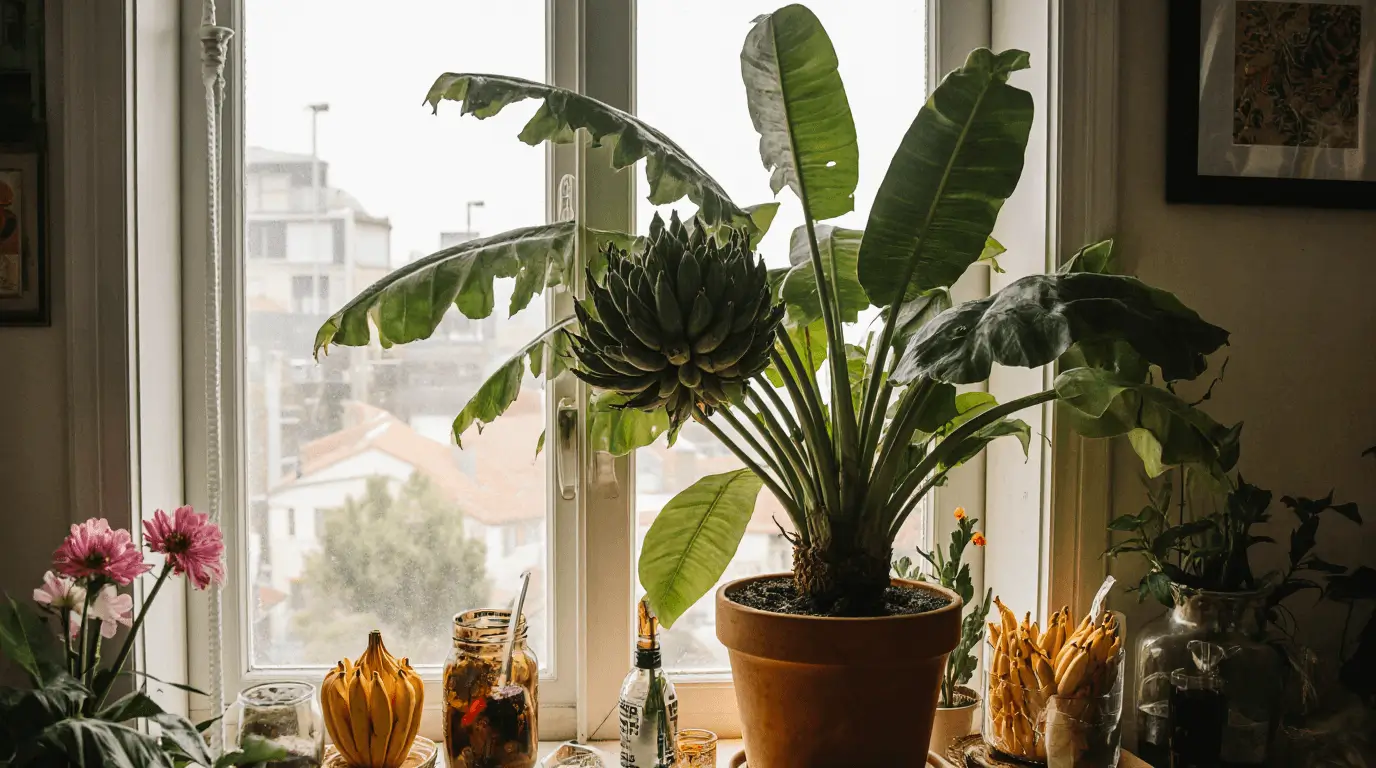 do dwarf banana trees produce fruit?