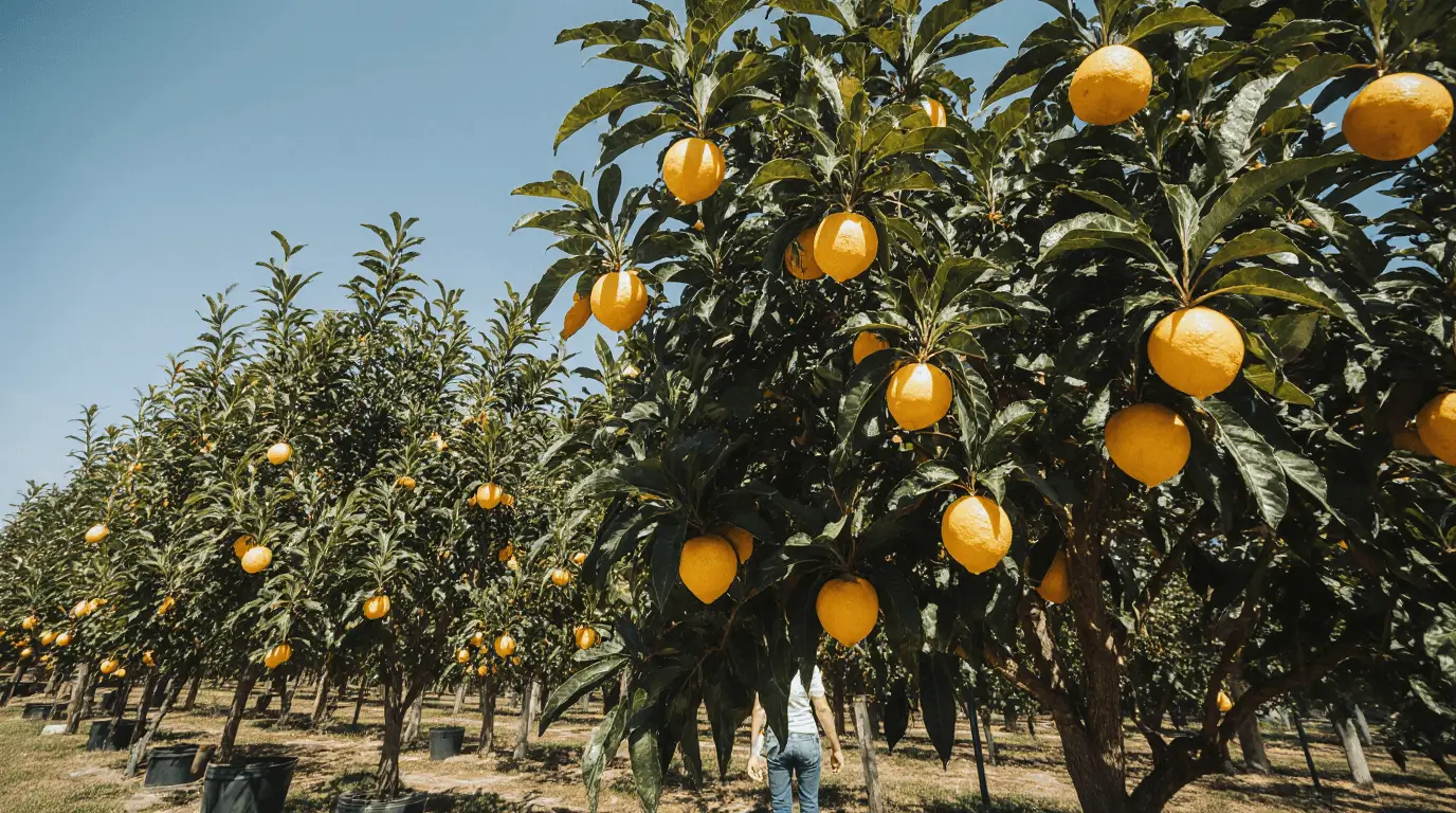 how big lemon trees get