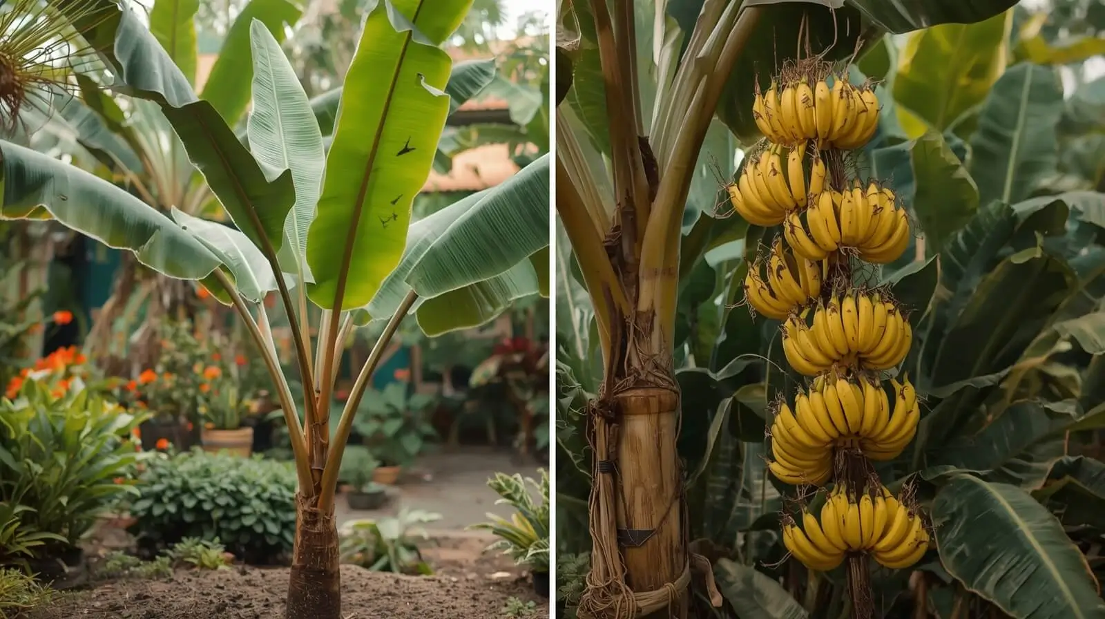 banana plant leaves turning brown