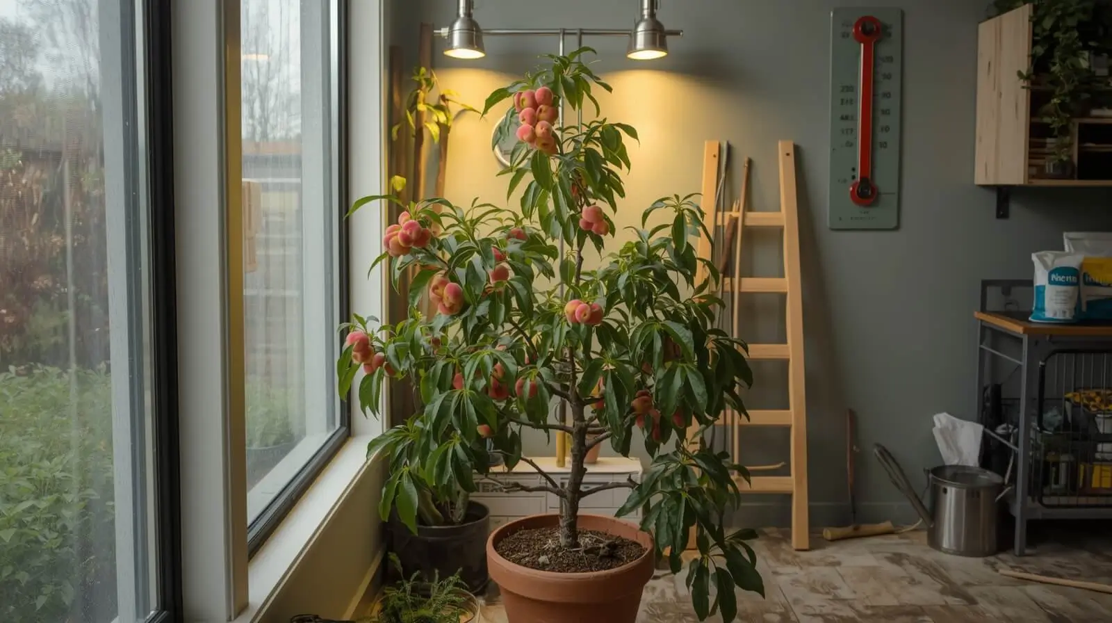 indoor peach tree