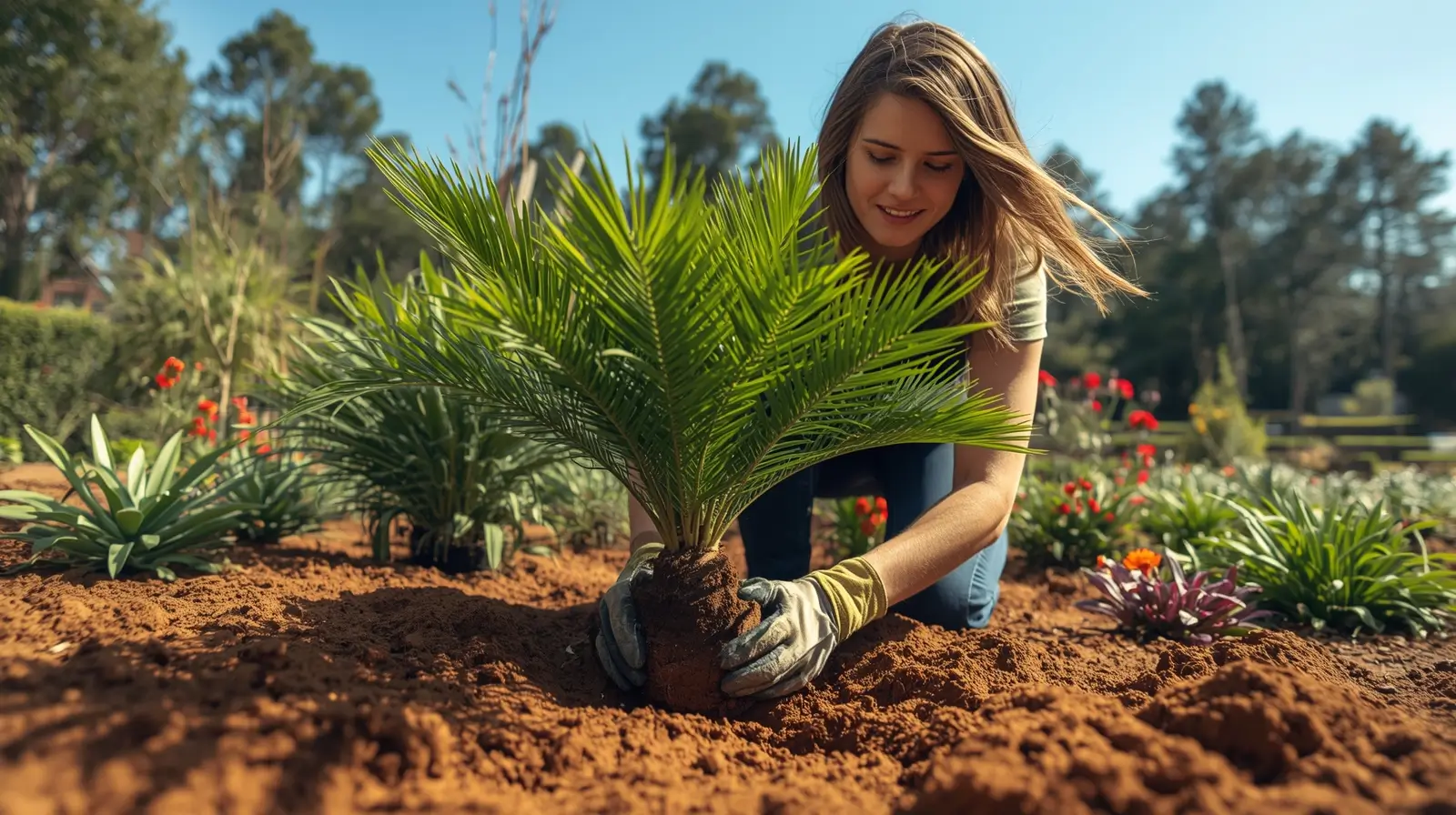christmas palm trees in florida