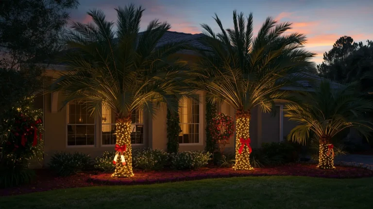christmas palm trees in florida