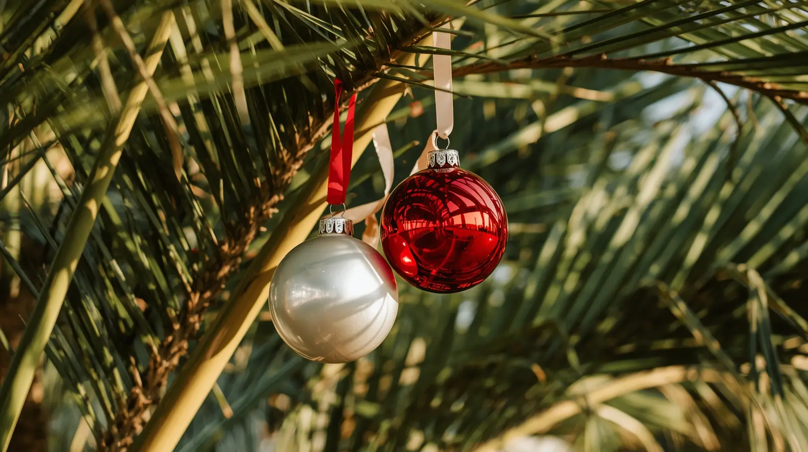 christmas palm trees in florida