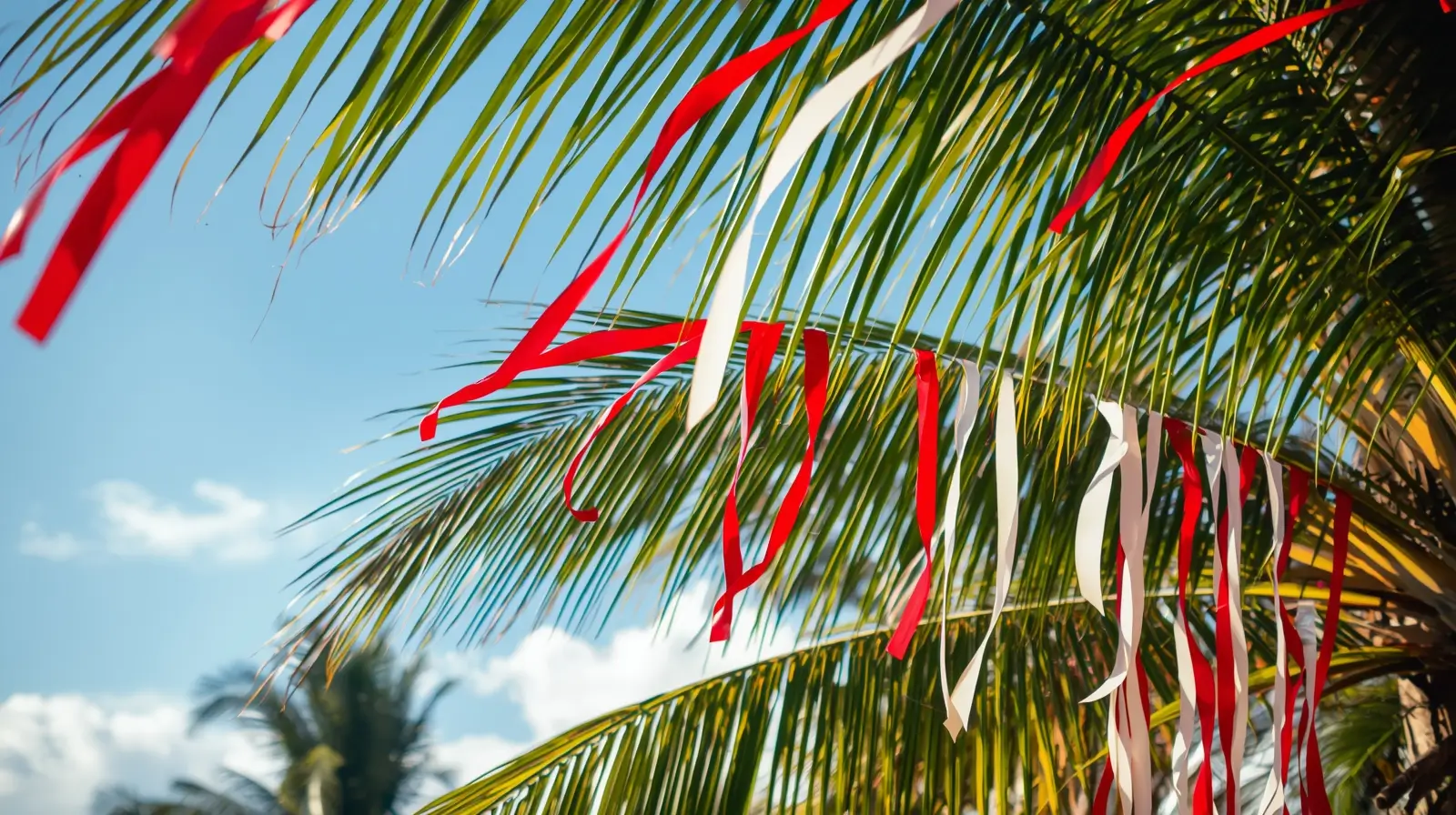 christmas palm trees in florida