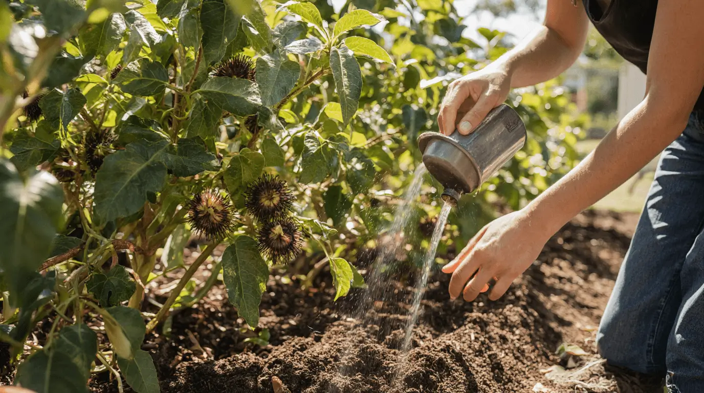 passion fruit harvest