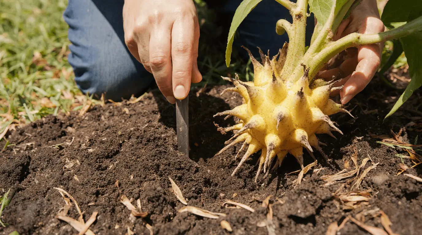 golden dragon fruit plant growing tips