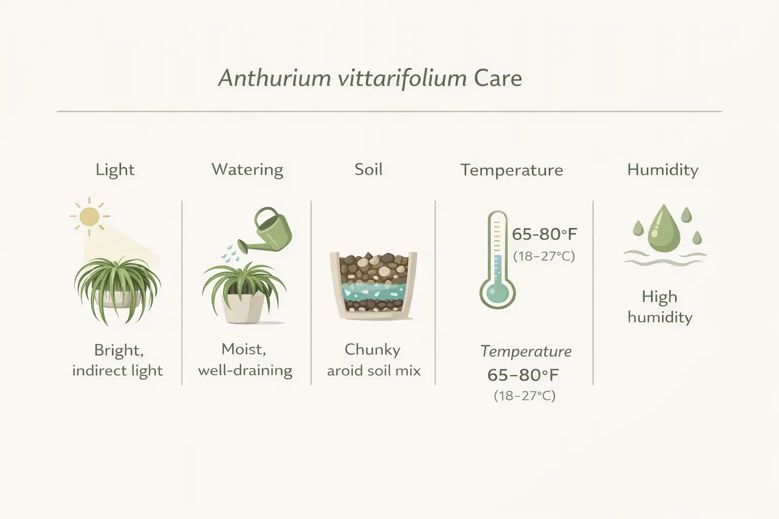 anthurium vittarifolium