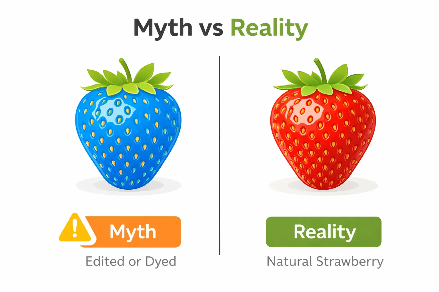 are there blue strawberries