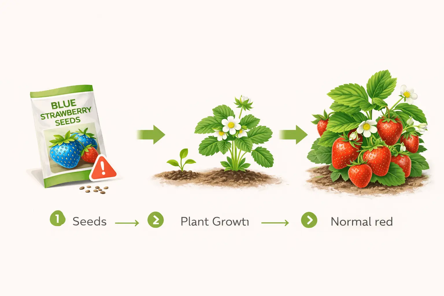 are there blue strawberries