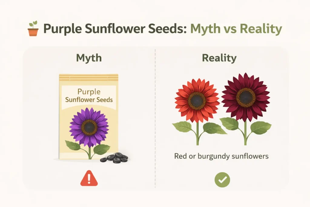 are there purple sunflowers