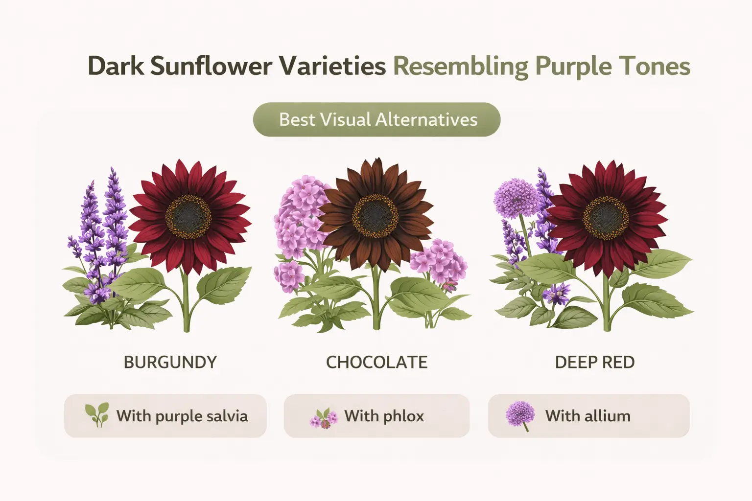 are there purple sunflowers
