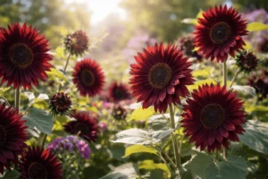 are there purple sunflowers