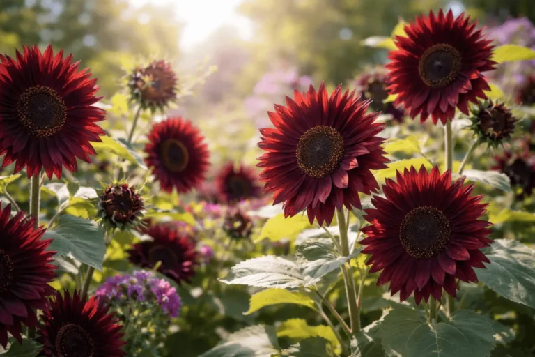 are there purple sunflowers