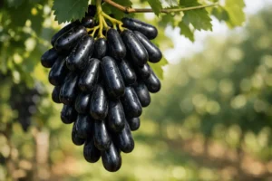 black finger grapes