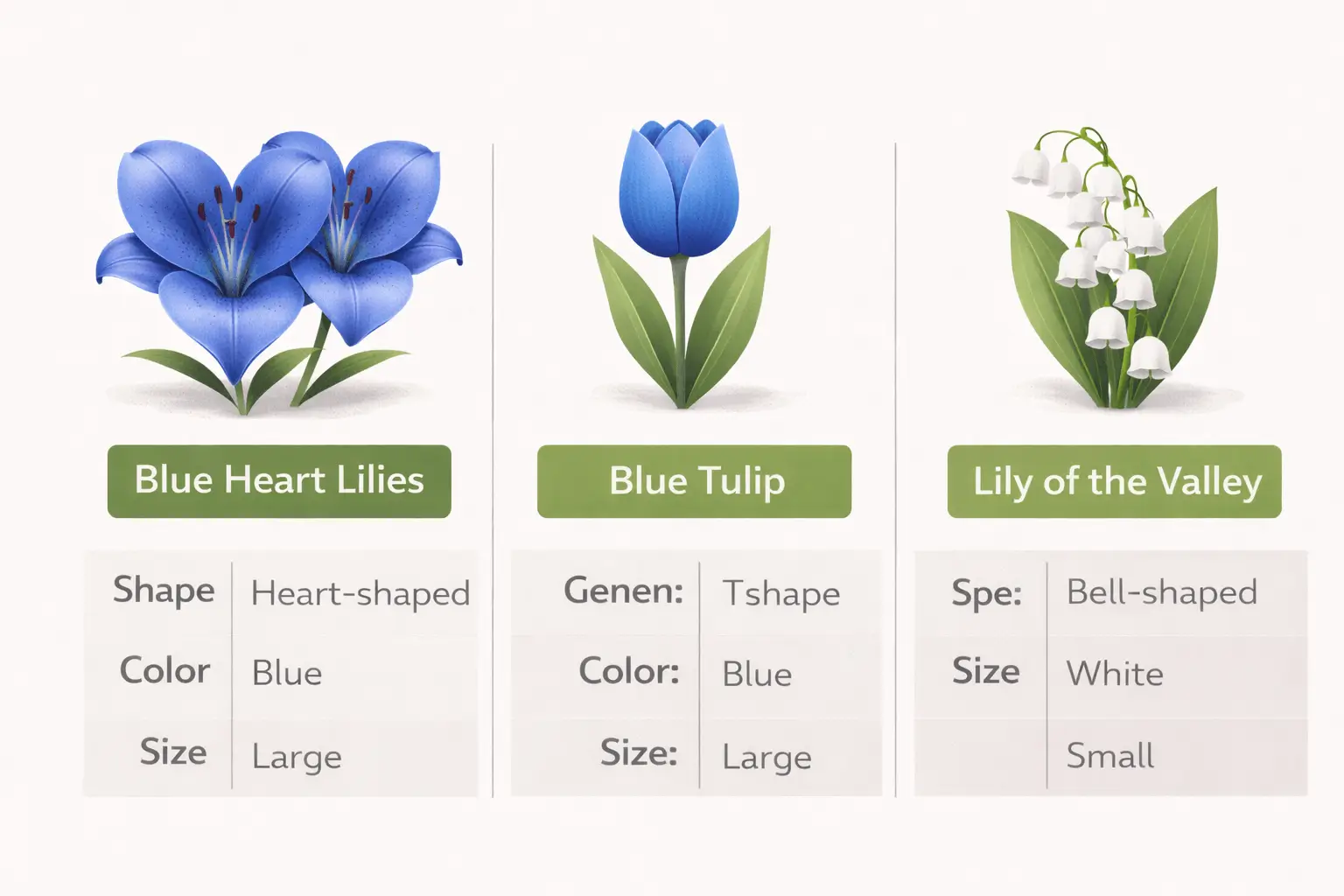blue heart lilies