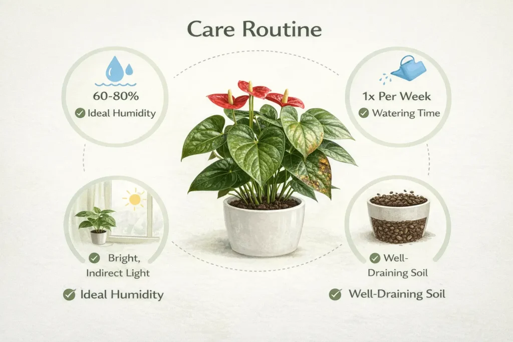 brown spots on anthurium leaves