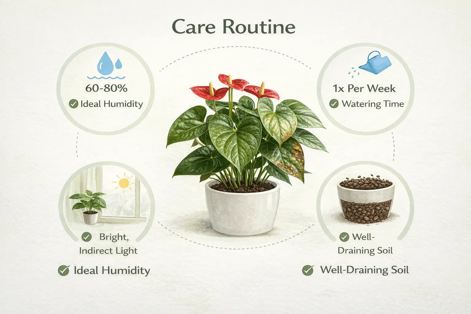 brown spots on anthurium leaves