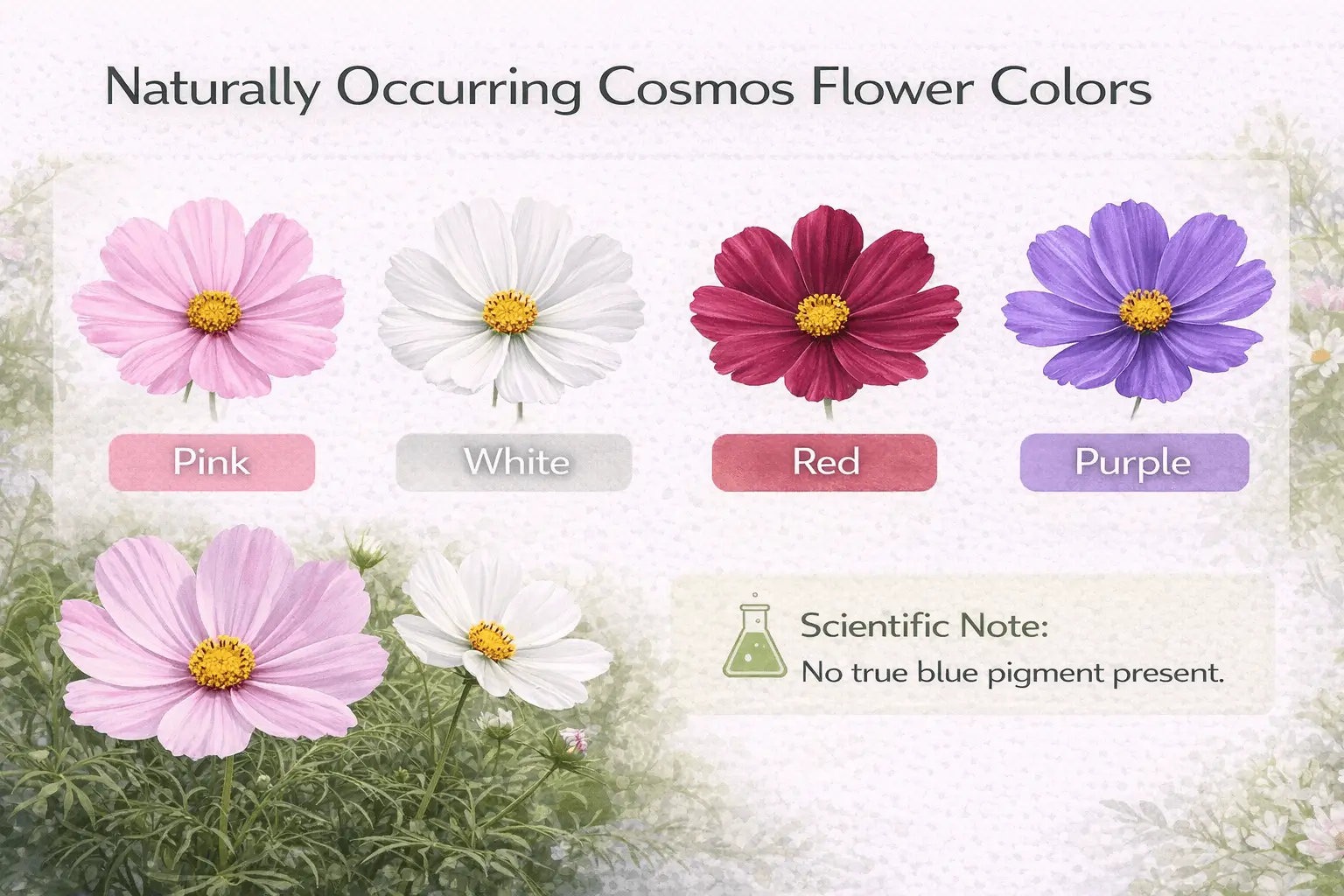 cosmos flower blue
