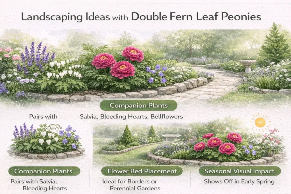 double fern leaf peony