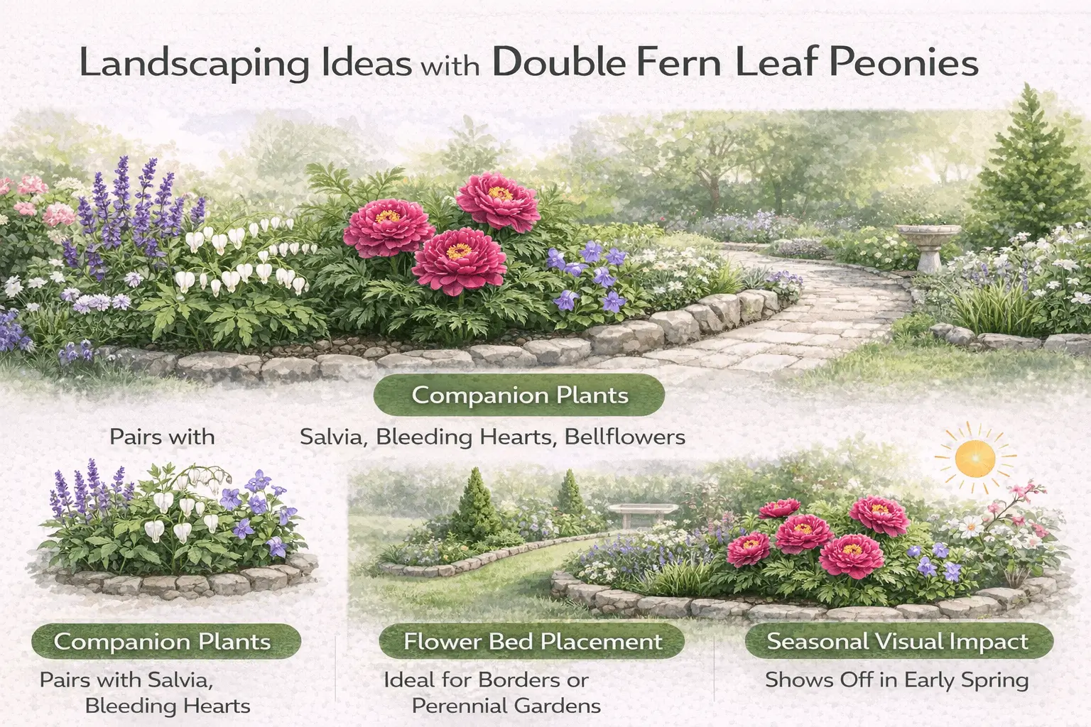 double fern leaf peony