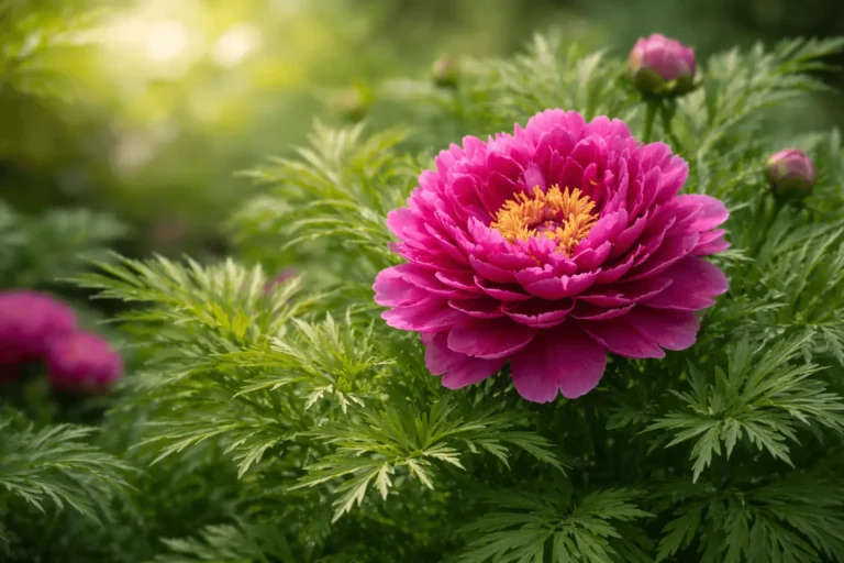 double fern leaf peony