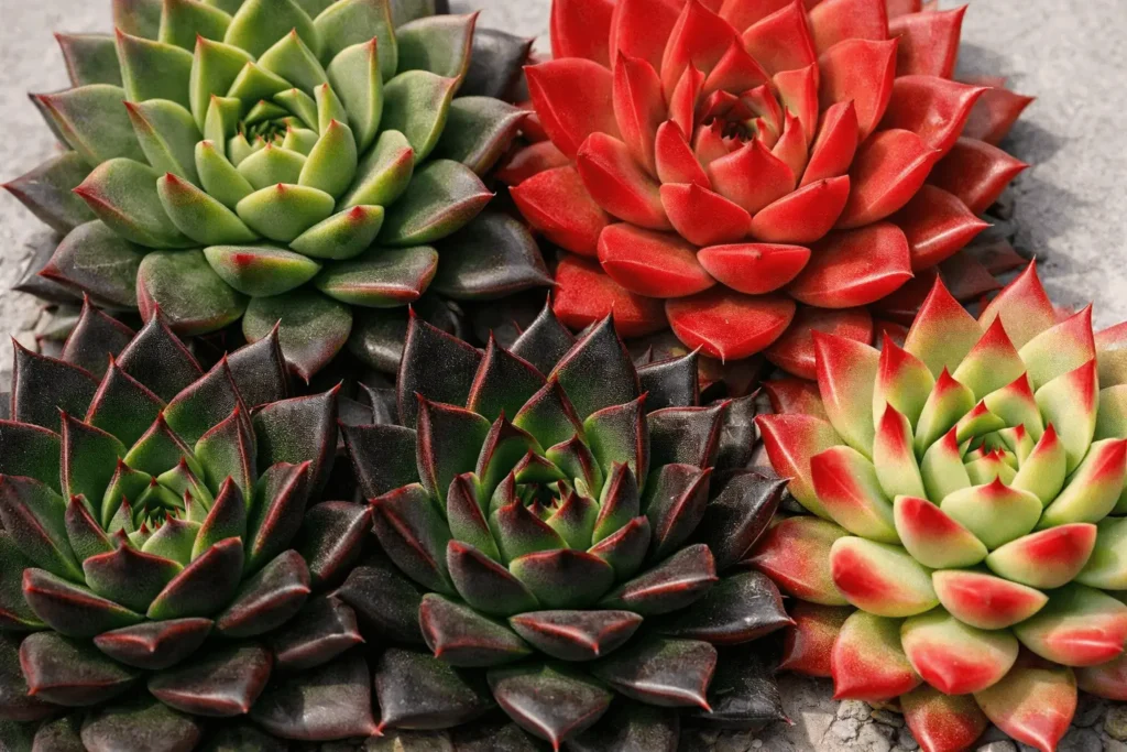 echeveria agavoides types