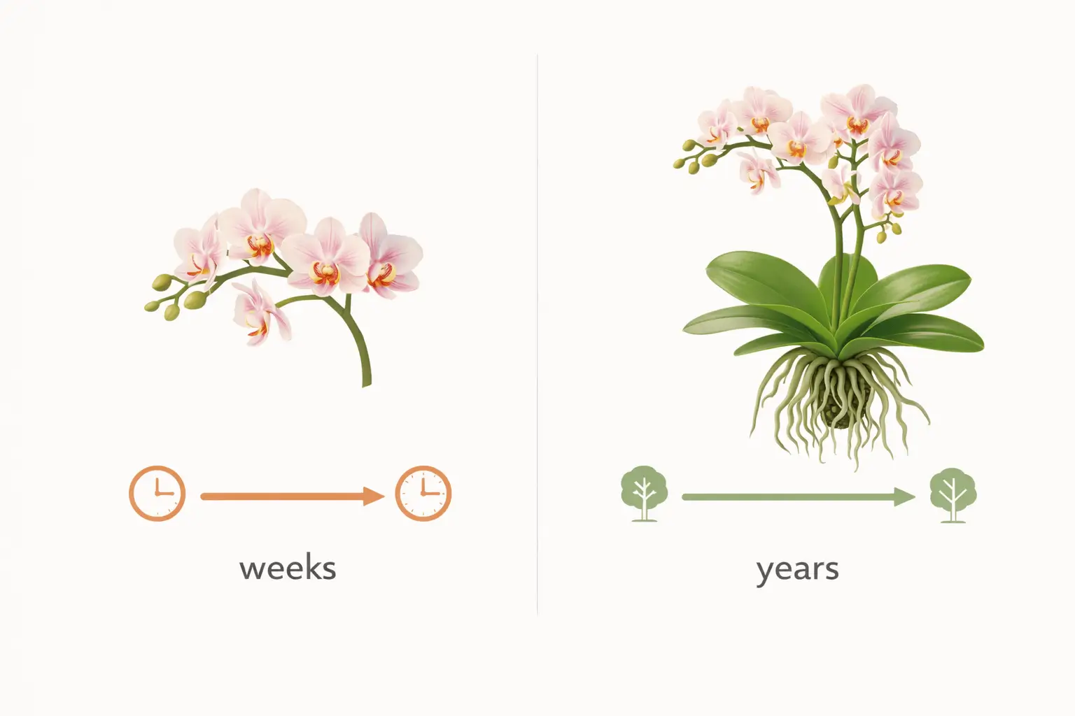 how long do mini orchids live