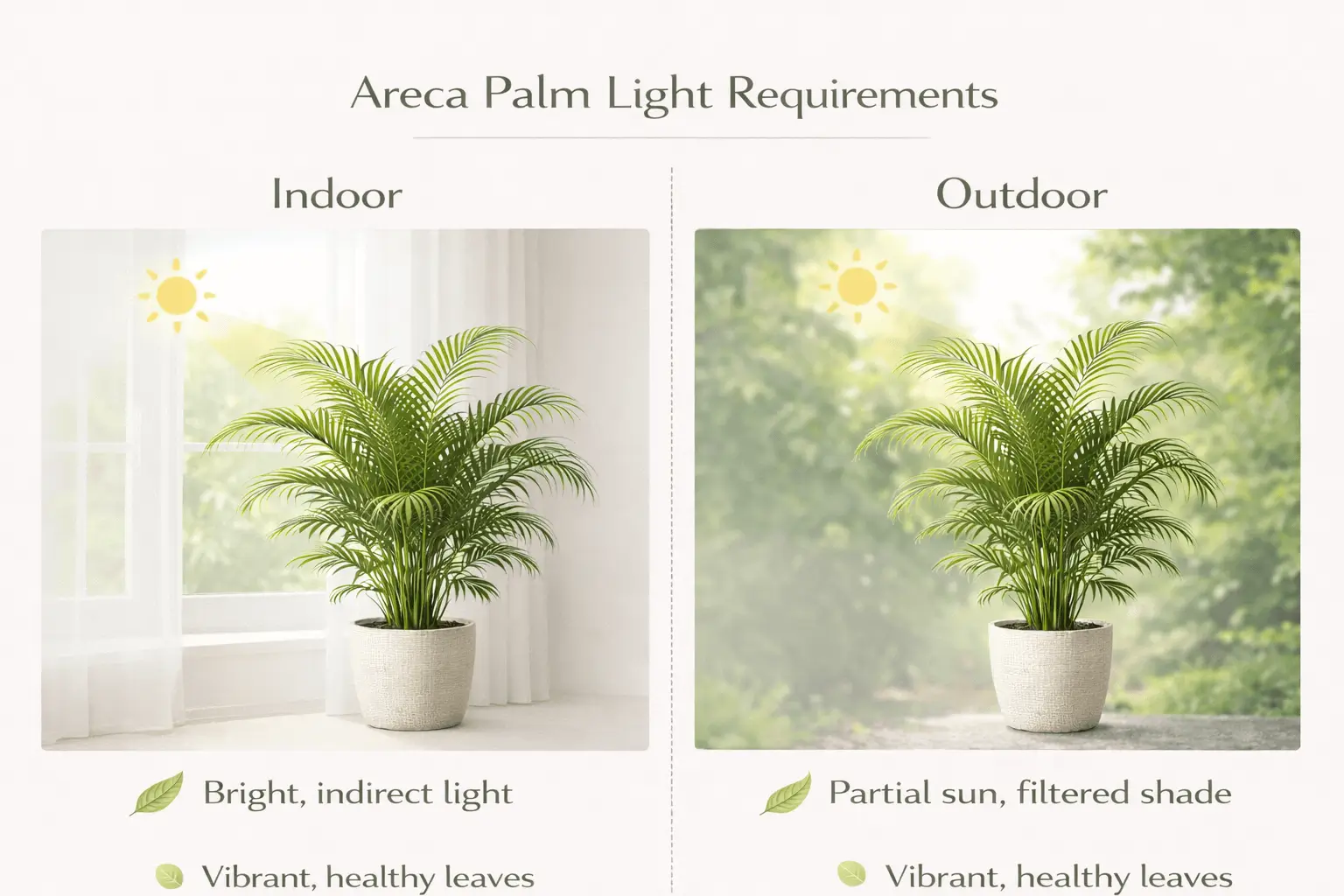 how to take care of areca palm