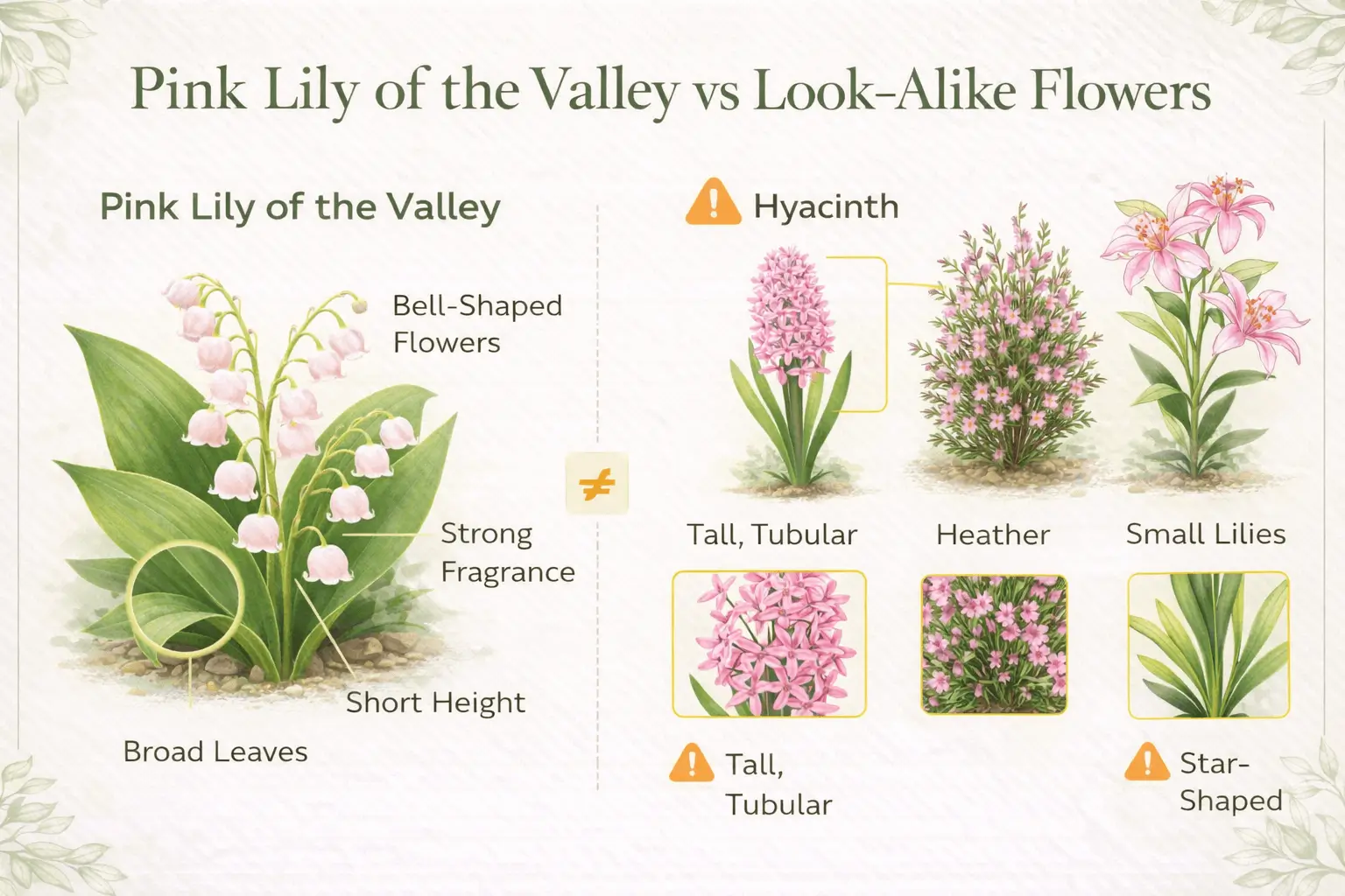 lily of the valley flower pink