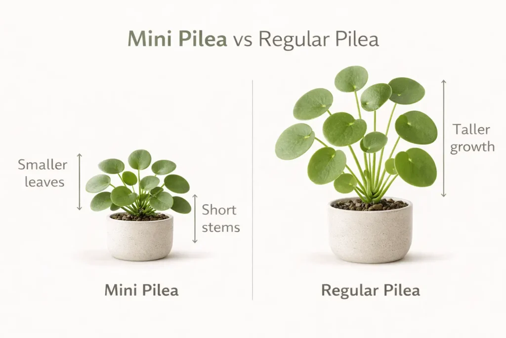 mini pilea plant care