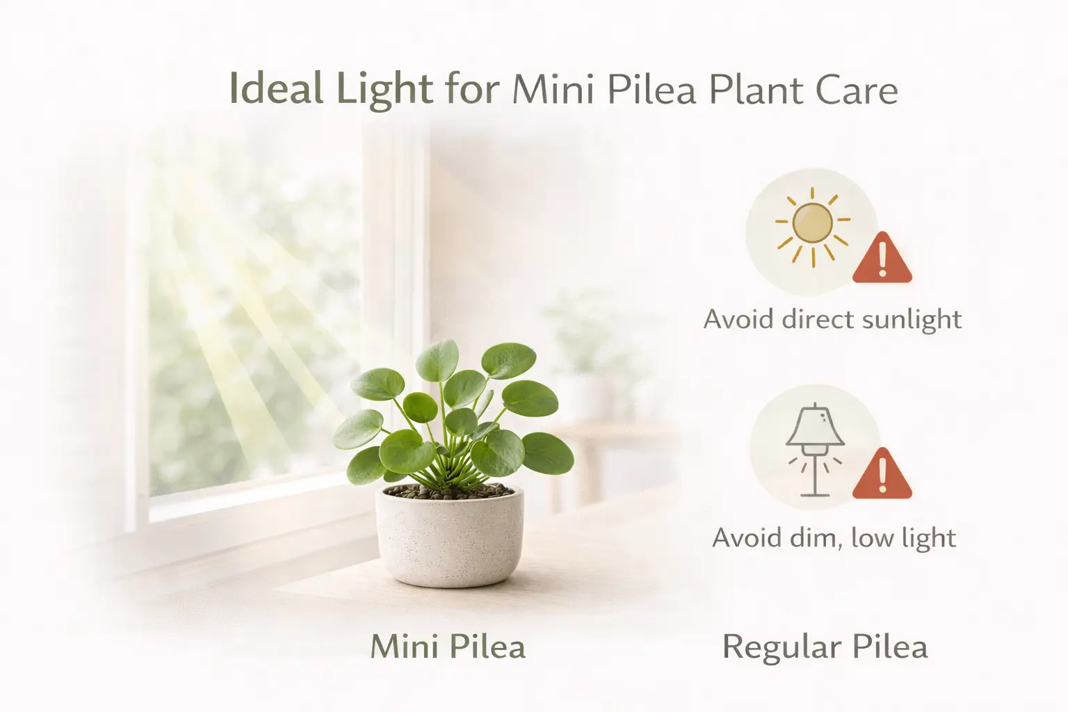 mini pilea plant care