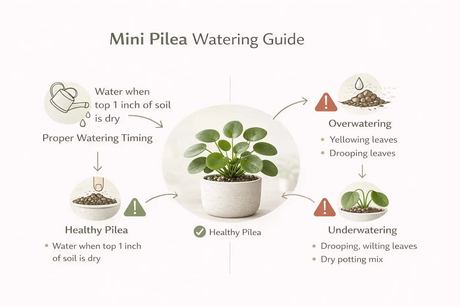 mini pilea plant care