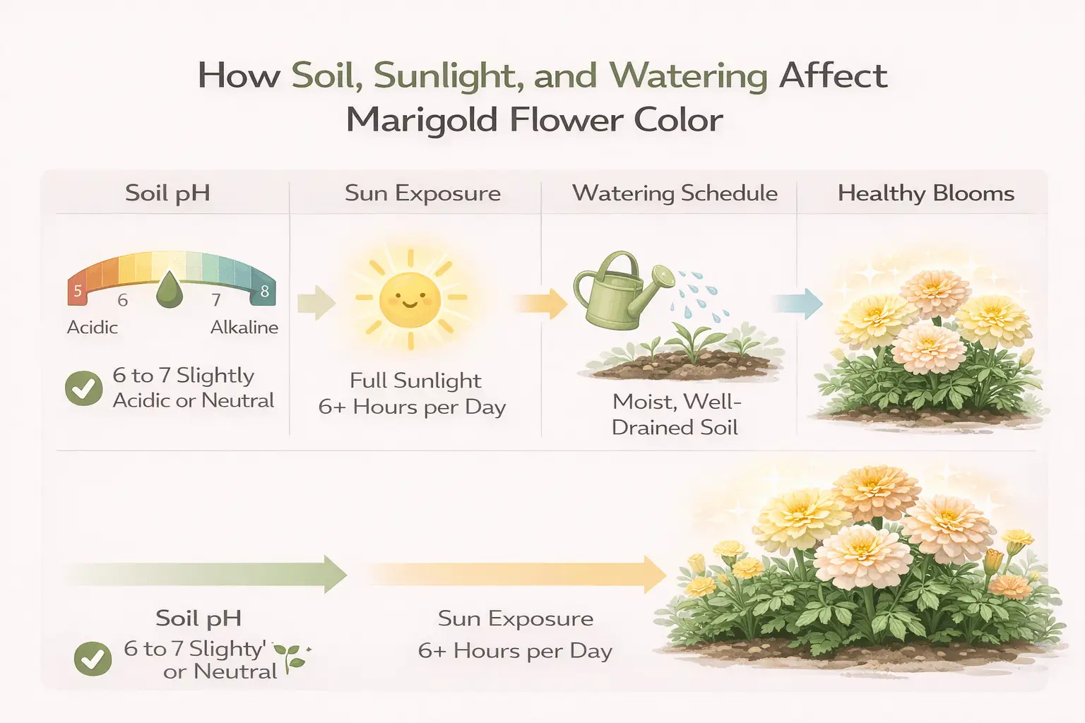 pink marigolds plants