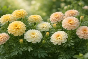 pink marigolds plants