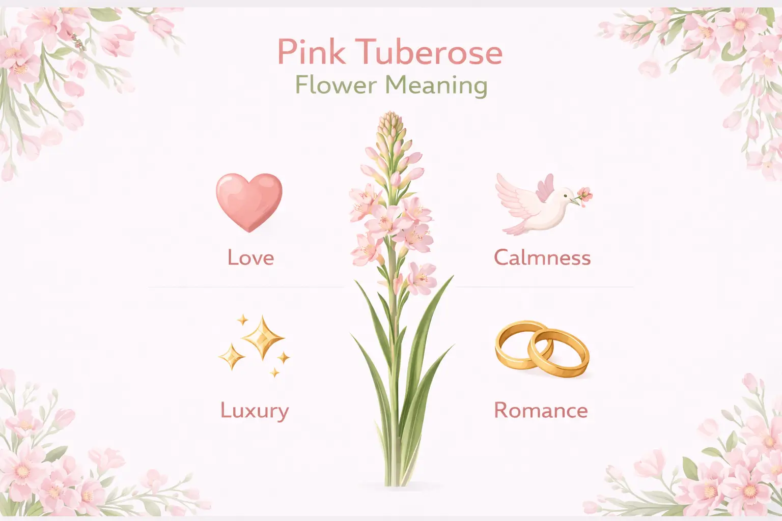 pink tuberose flower