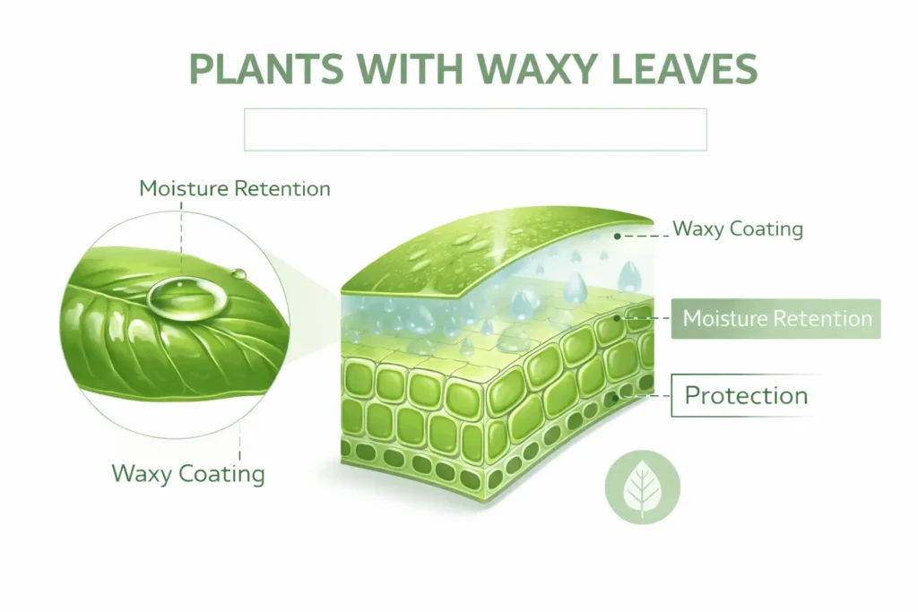 plants with waxy leaves
