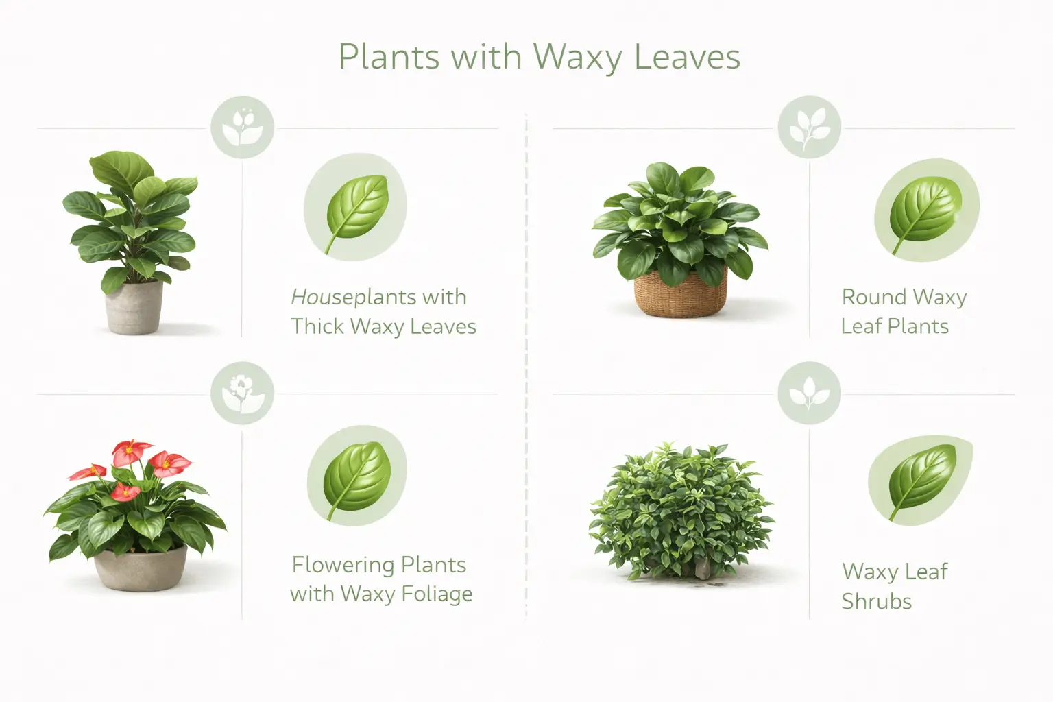 plants with waxy leaves