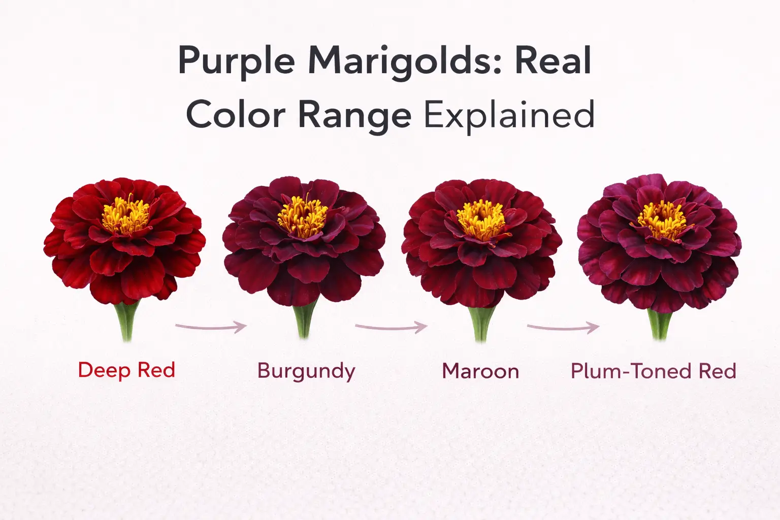 purple marigolds