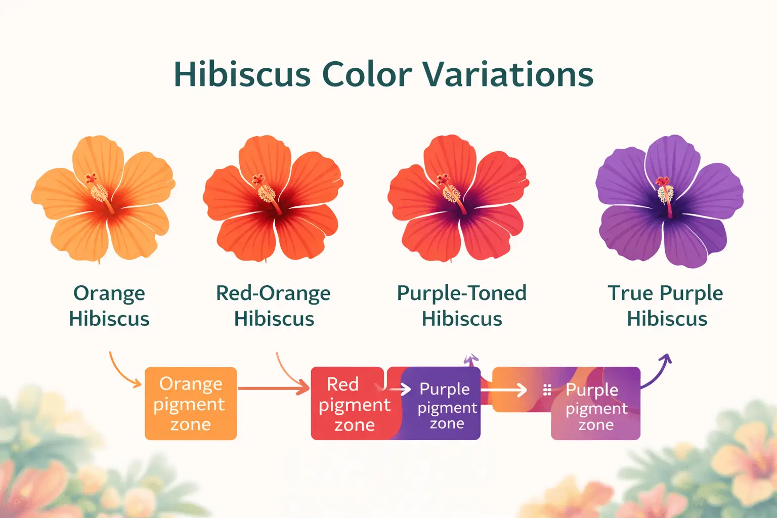 purple orange hibiscus