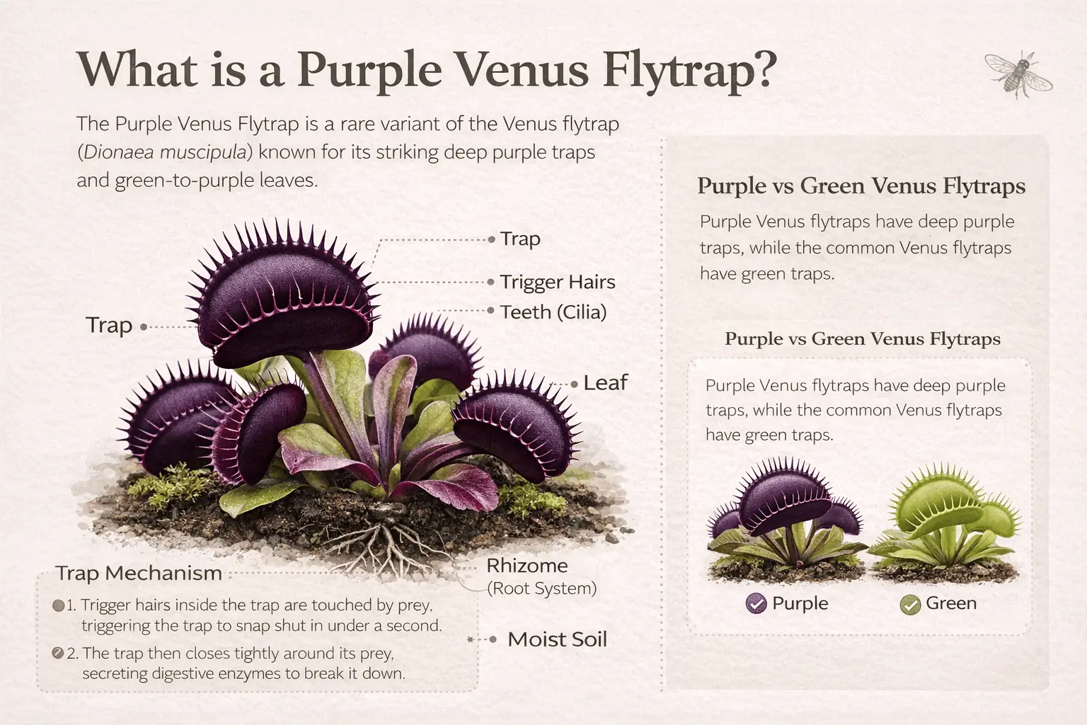 purple venus fly trap