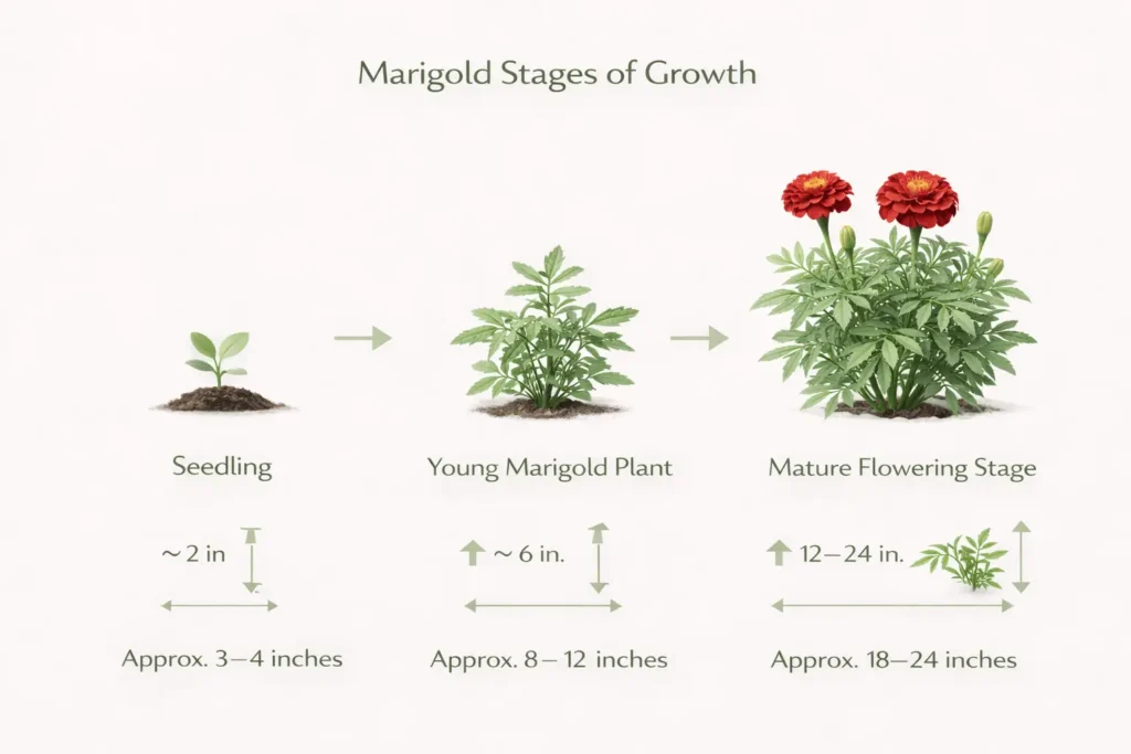 red marigolds