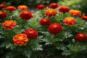 red marigolds