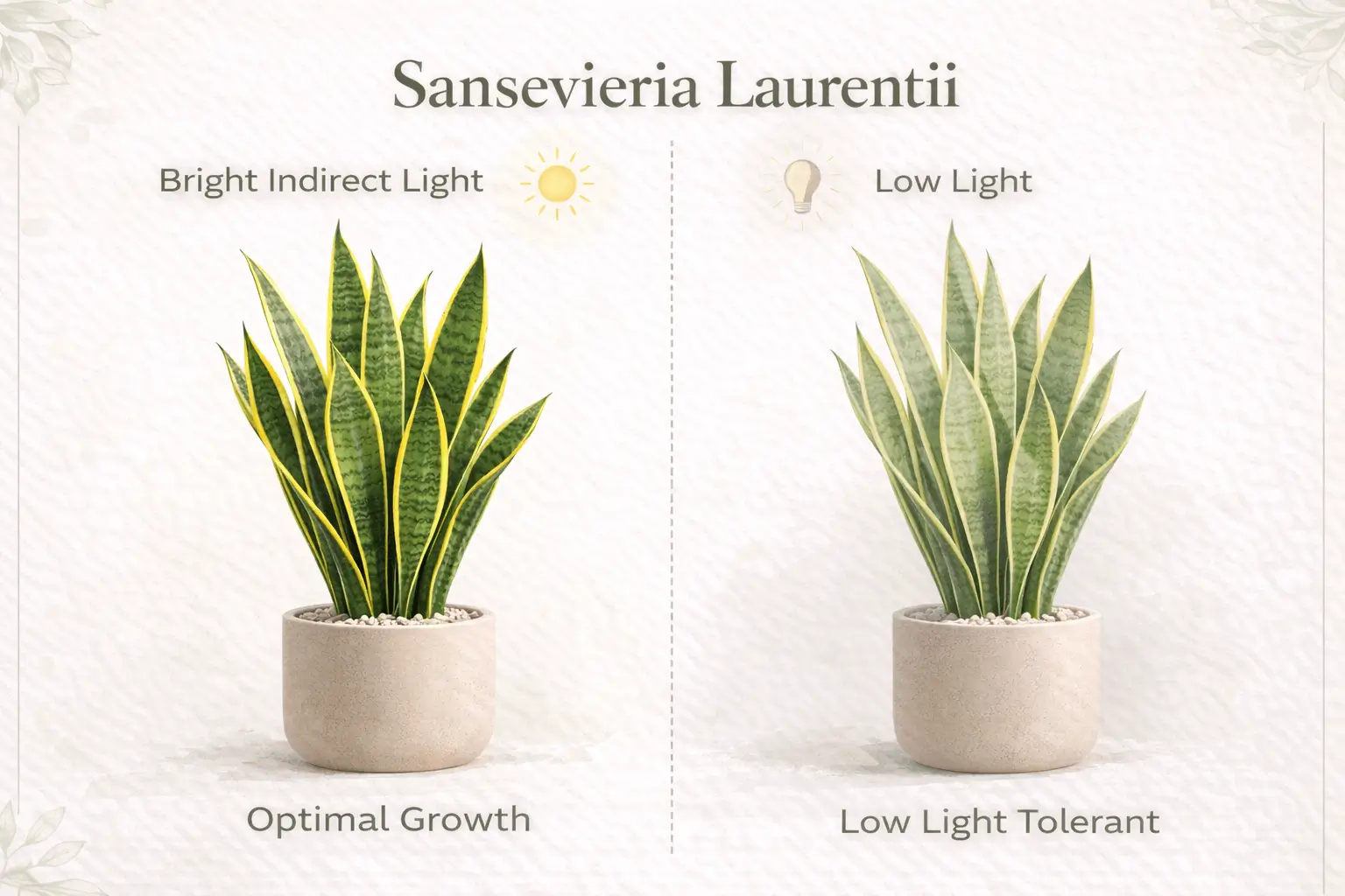 sansevieria laurentii care