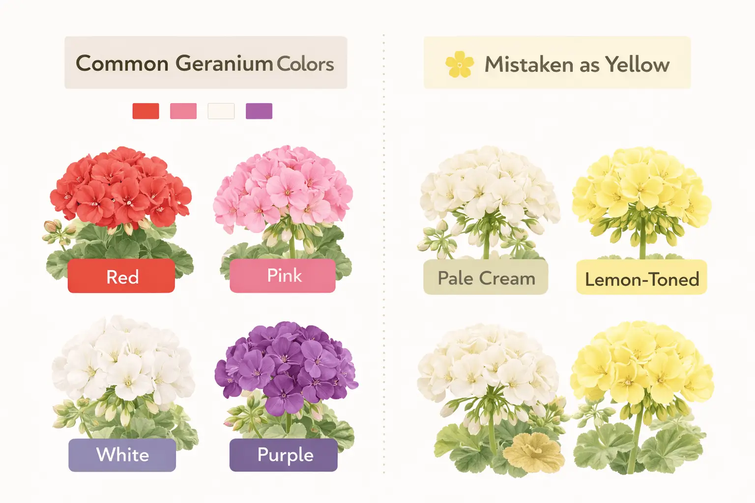 yellow geranium flower