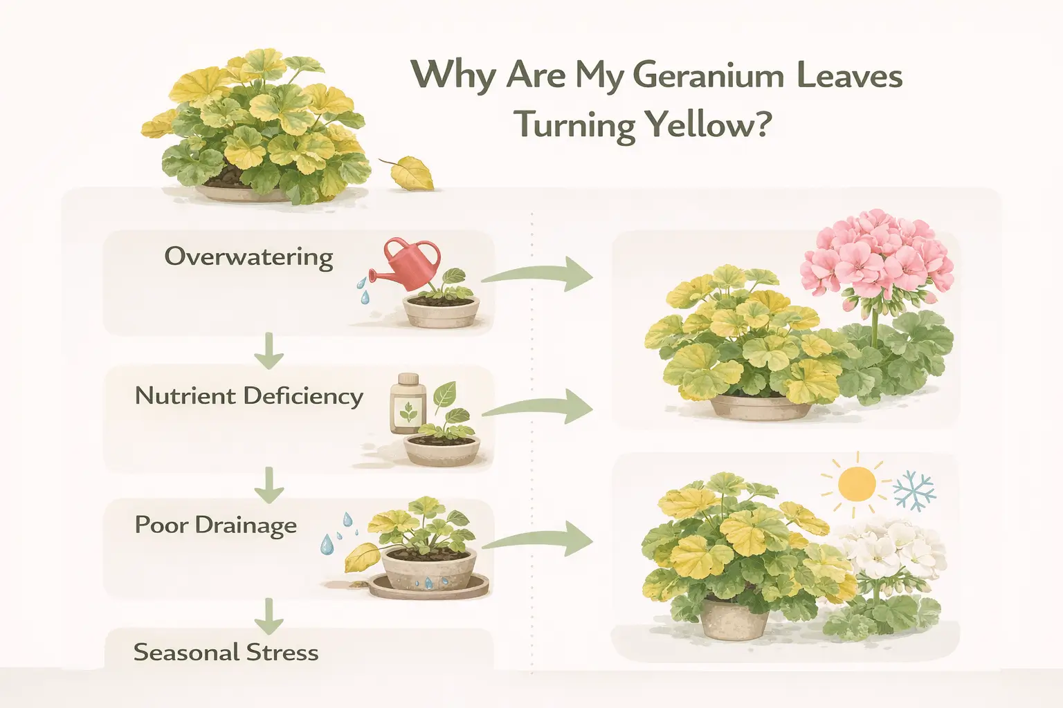 yellow geranium flower