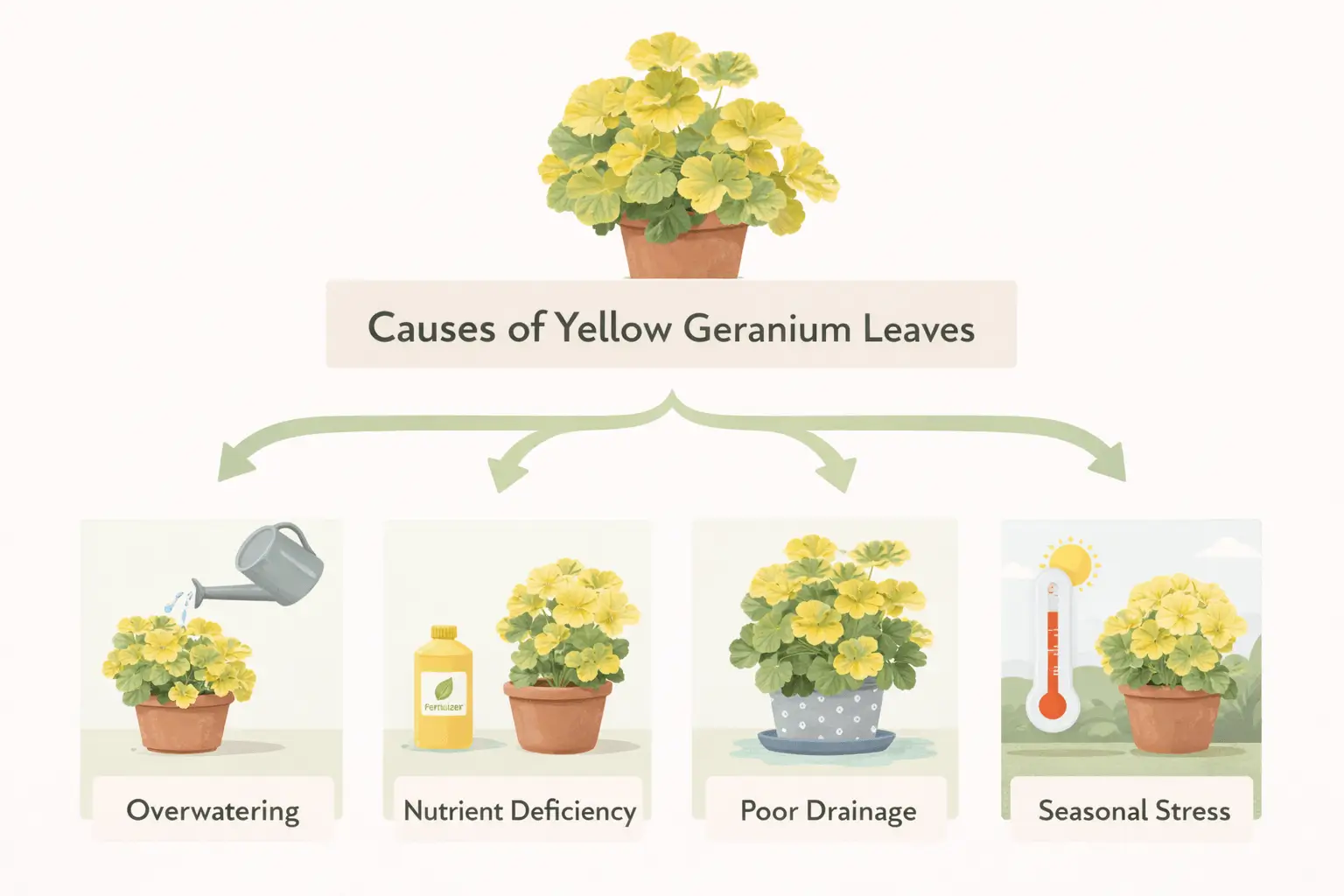 yellow geranium flower