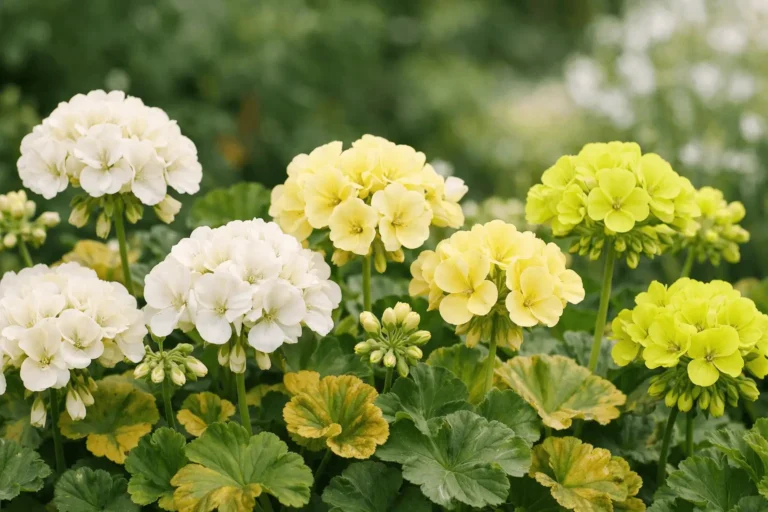 yellow geranium flower