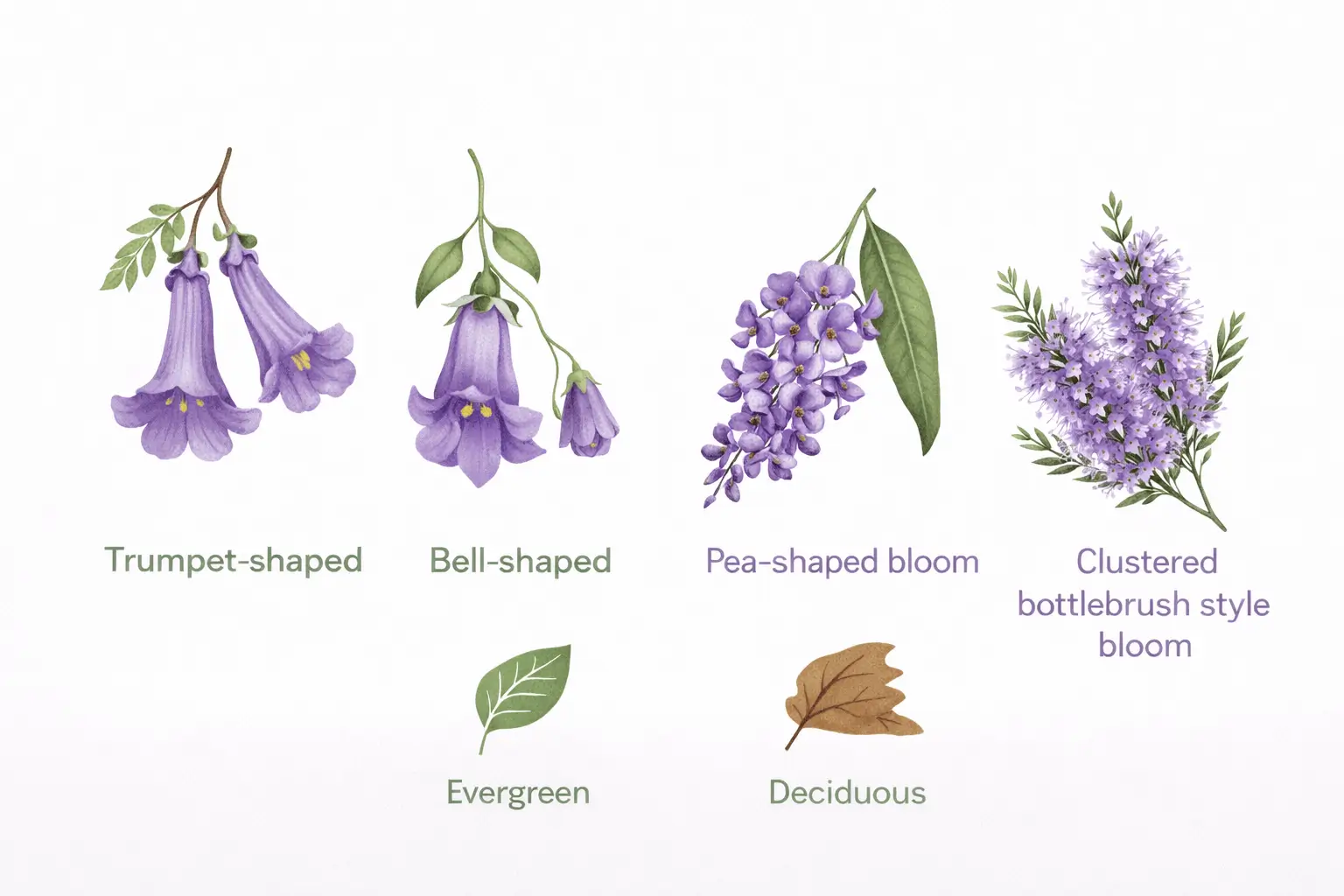 australian native tree with purple flowers